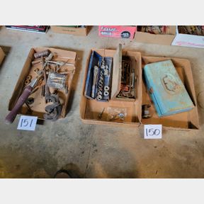 2 boxes of sockets, Allen wrenches and other items