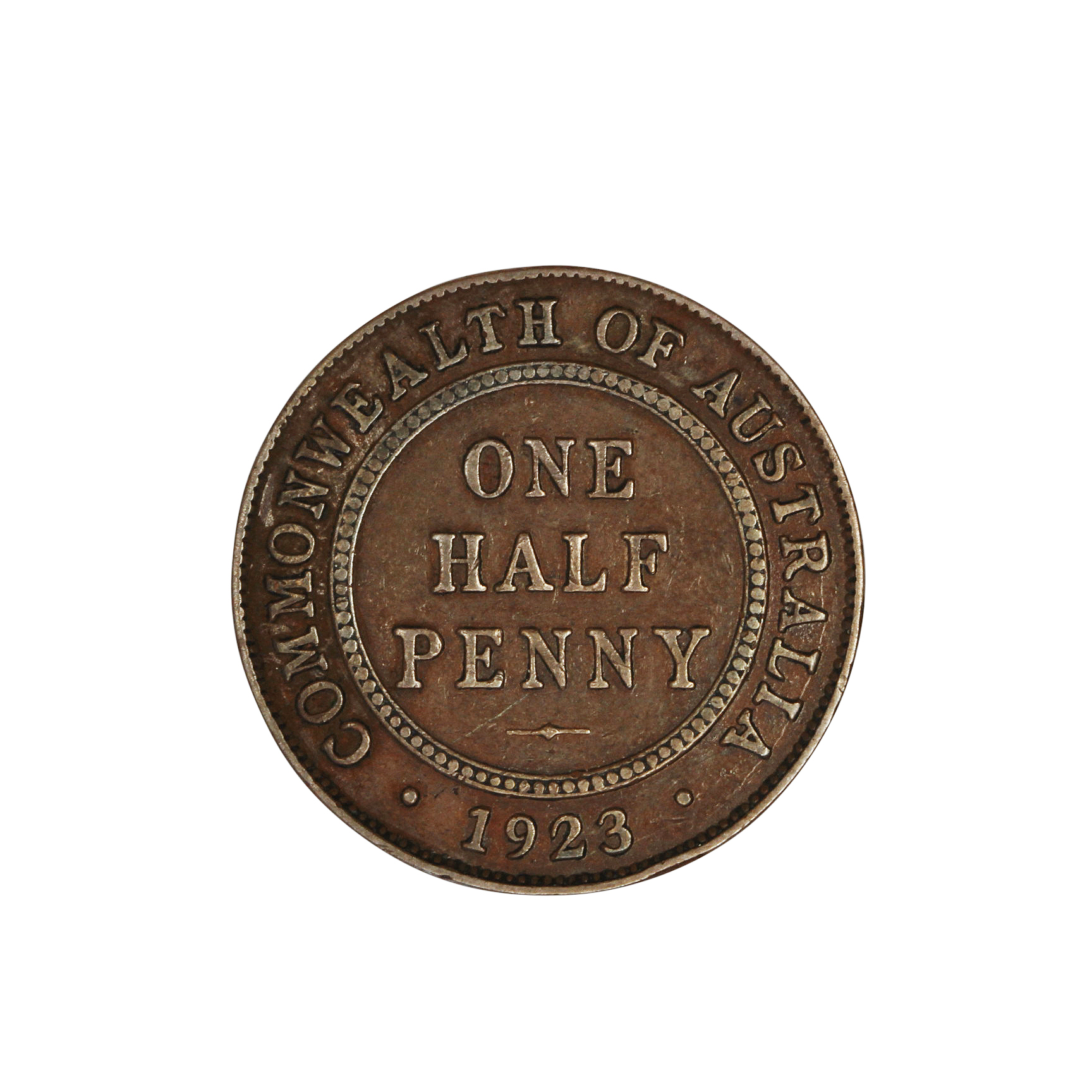 George V, Halfpenny, 1923, aFine