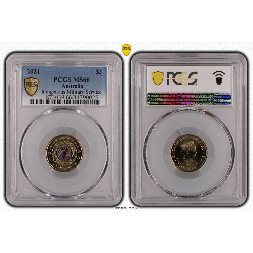 Indigenous Military Service, Two Dollar, 2021, PCGS MS 66