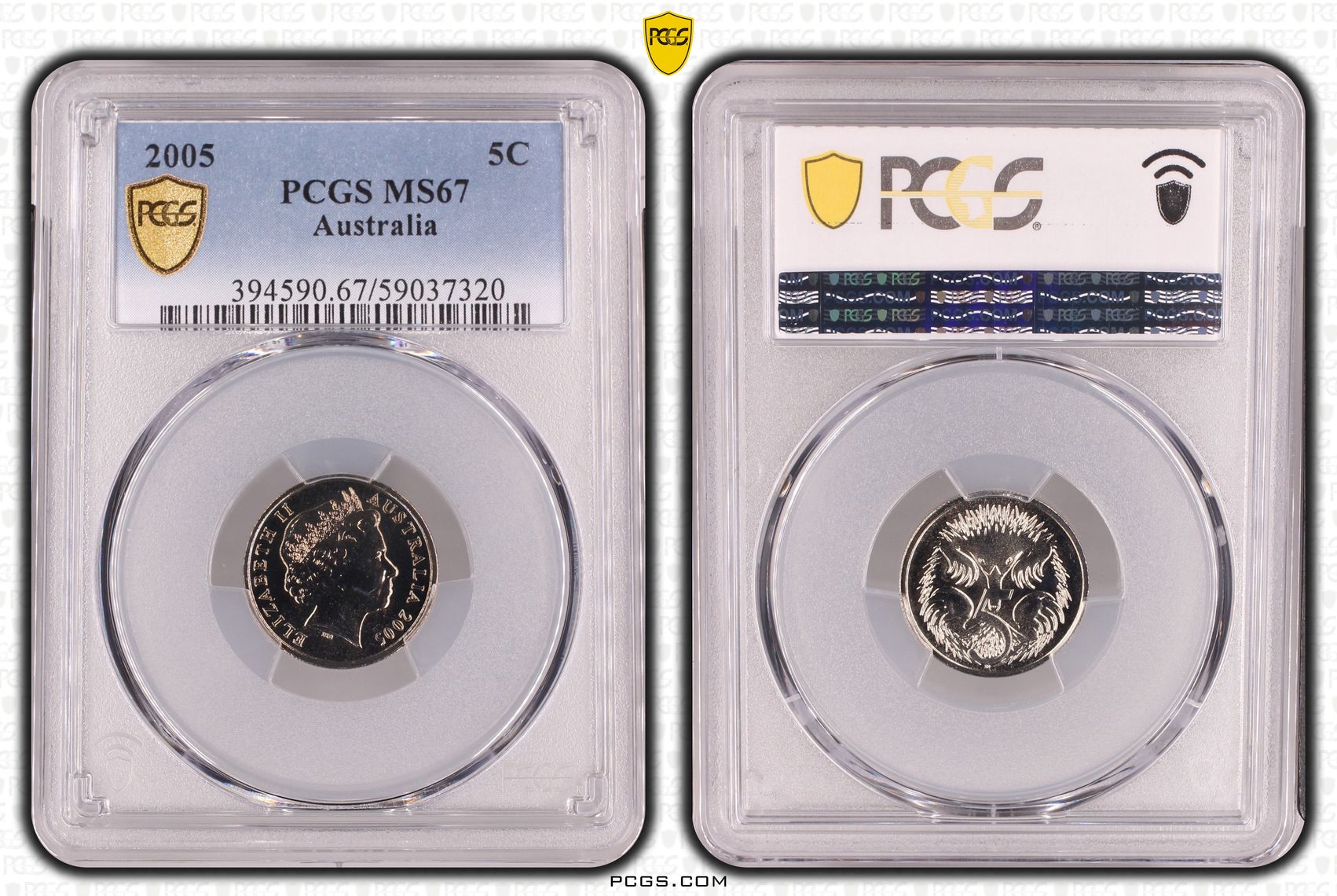 Five Cent, 2005, PCGS MS67
