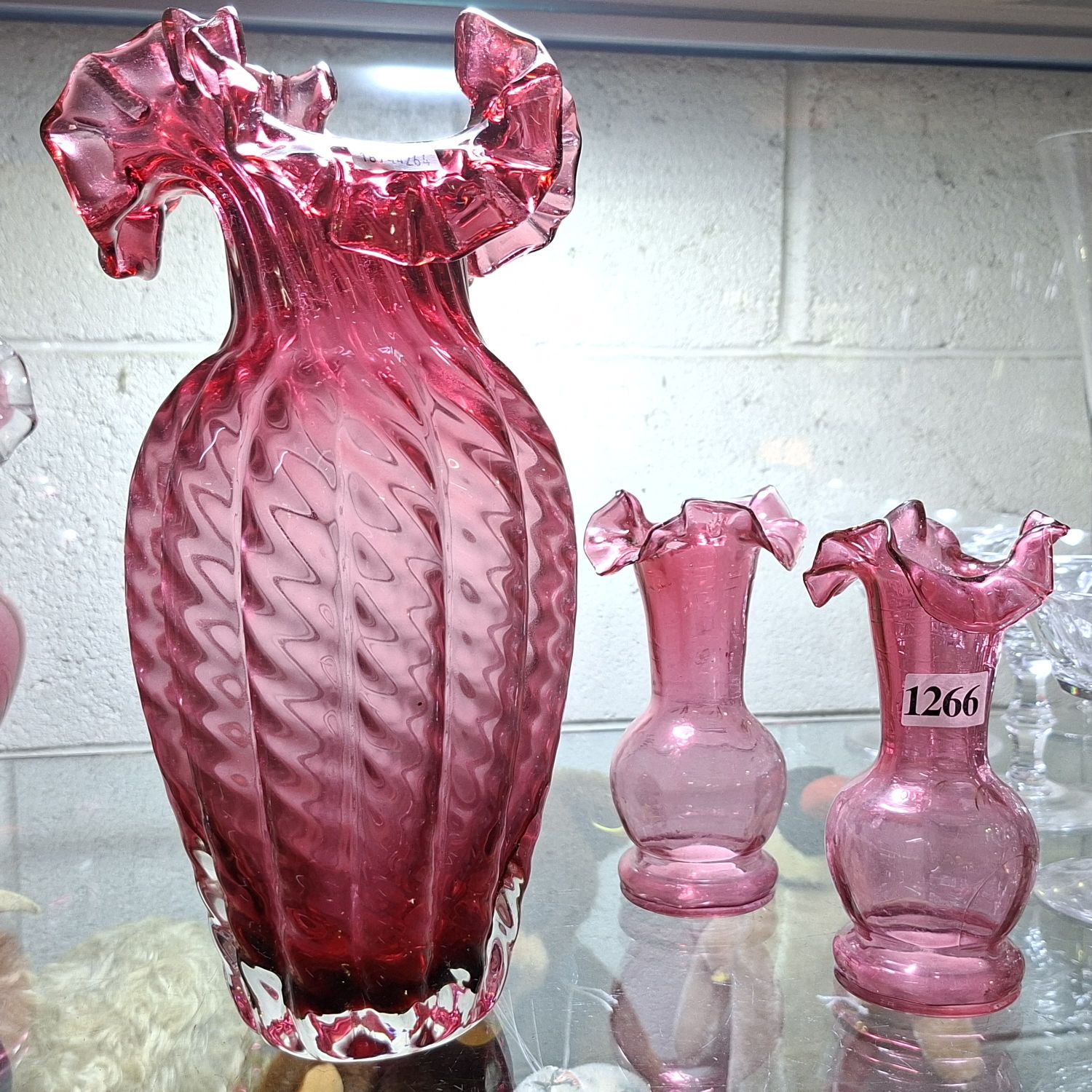 Cranberry Glass Vases
