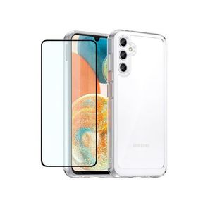 TPU Clear Pouch and Tempered Glass Protector For Samsung Galaxy A04e SGW 4e SGW |