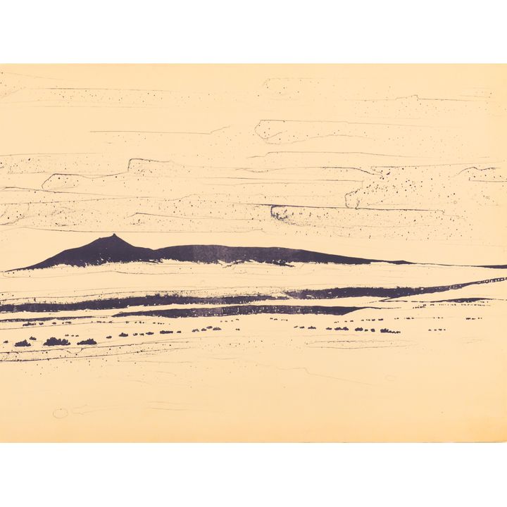 Byron Gardner ''Mountain Desert Landscape'' Print on Paper