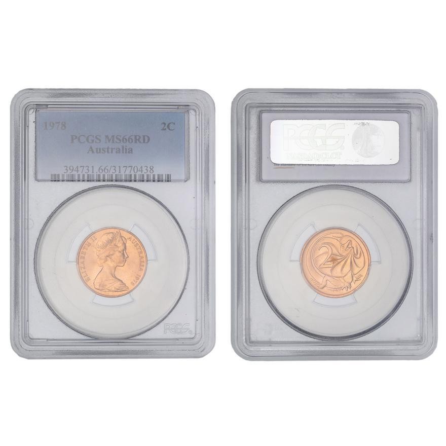 125 · Elizabeth II, Two Cent, 1978, PCGS MS66RD