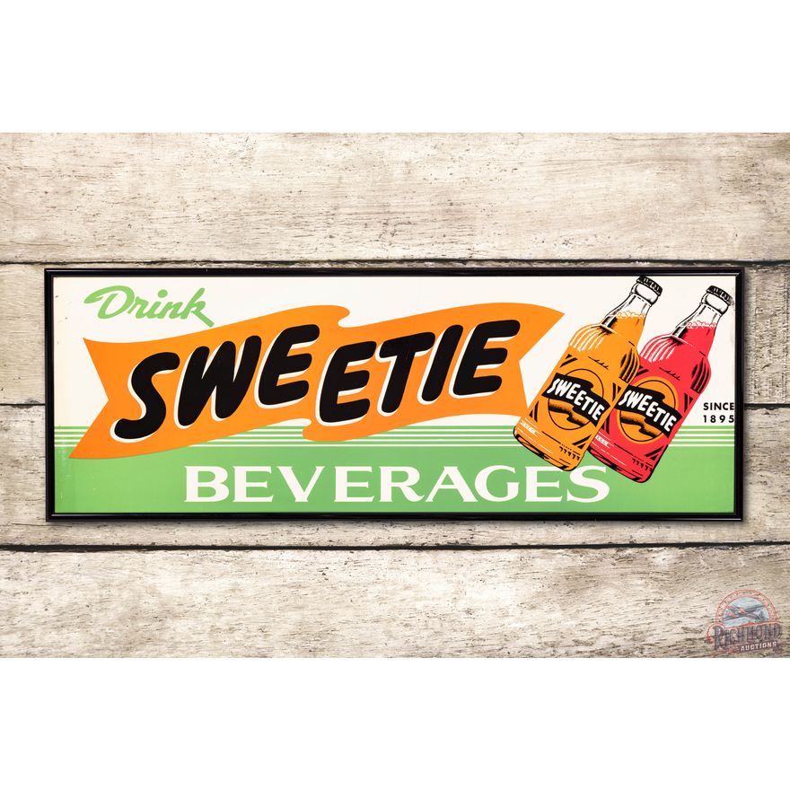 Drink Sweetie Beverages w/ 2 Bottles Metal Sign TAC 9