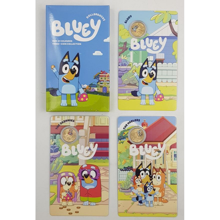 Bluey Three Carded Coin Set
