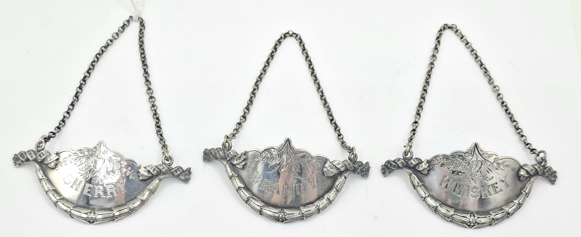 Silver-Plated Decanter Labels