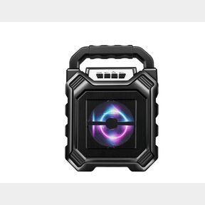 BLUETOOTH PORTABLE SPARKING MUCH HIGH QUALITY SPEAKER WITH ANIMATED LIGHT - BLACK