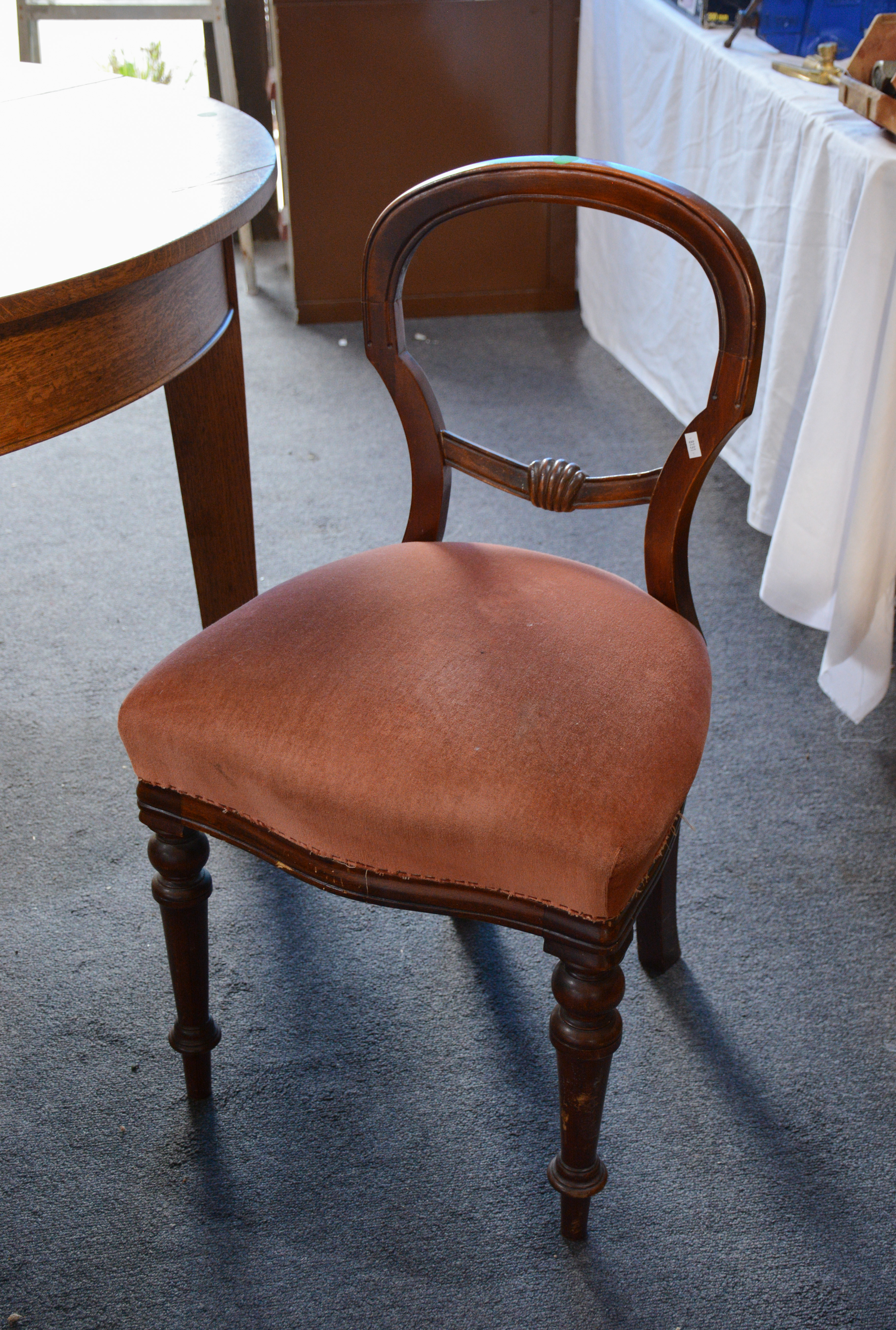 Victorian Style Balloon Back Dining Chair — sold at auction in New Zealand for $15