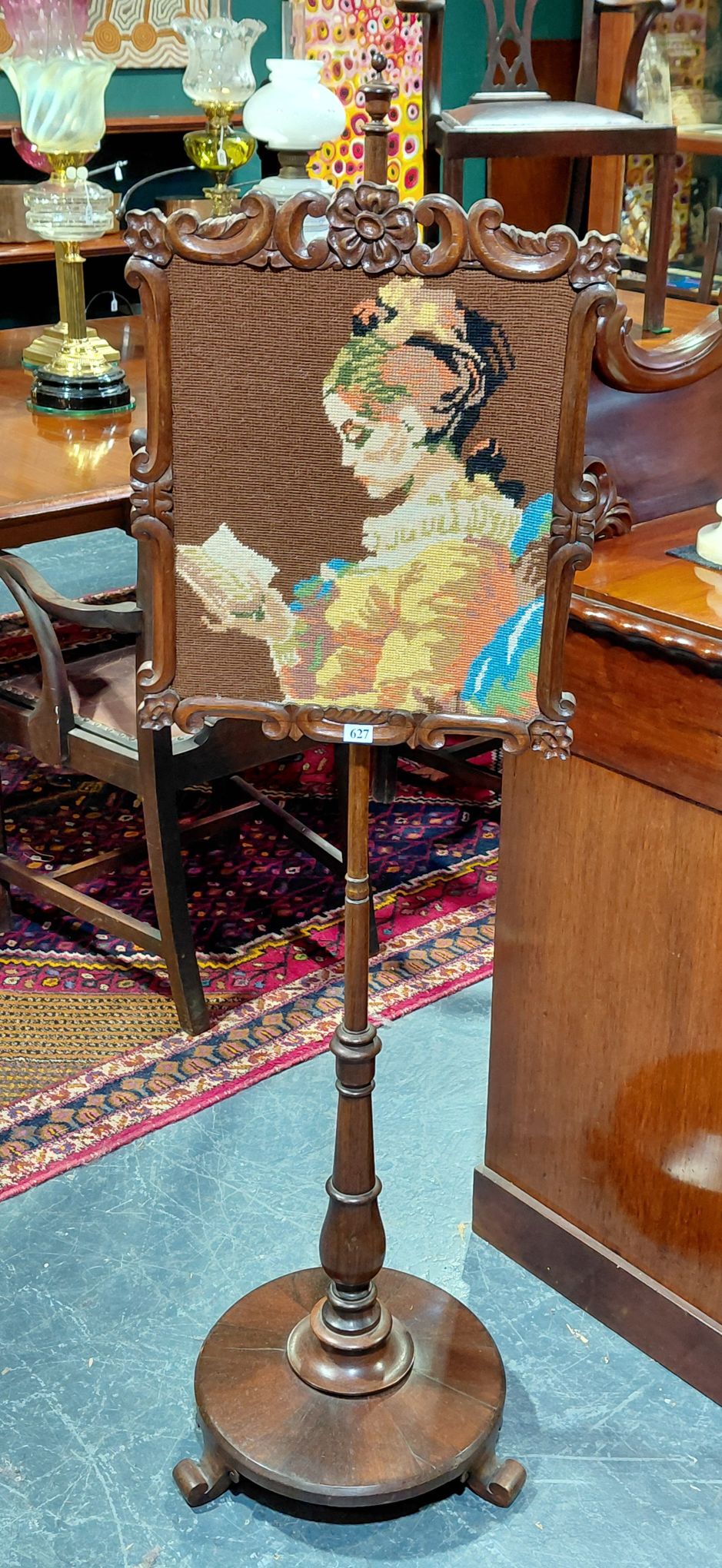 627 · VICTORIAN POLE SCREEN