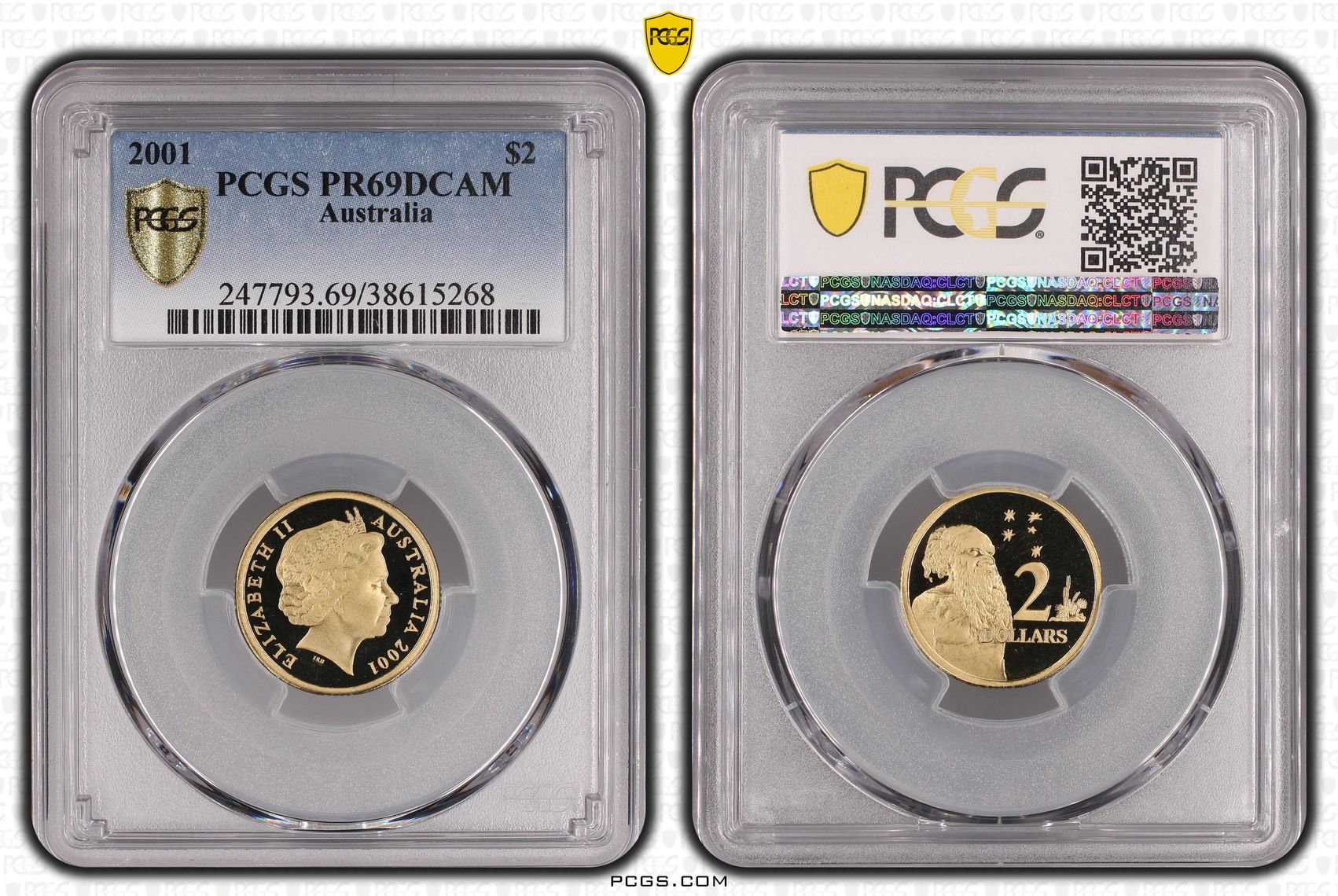 Two Dollar, 2001, PCGS PR69DCAM