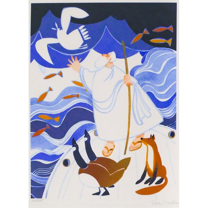 Rie Munoz ''Noah'' Signed Serigraph 20.25'' x 16.75'' Sheet.