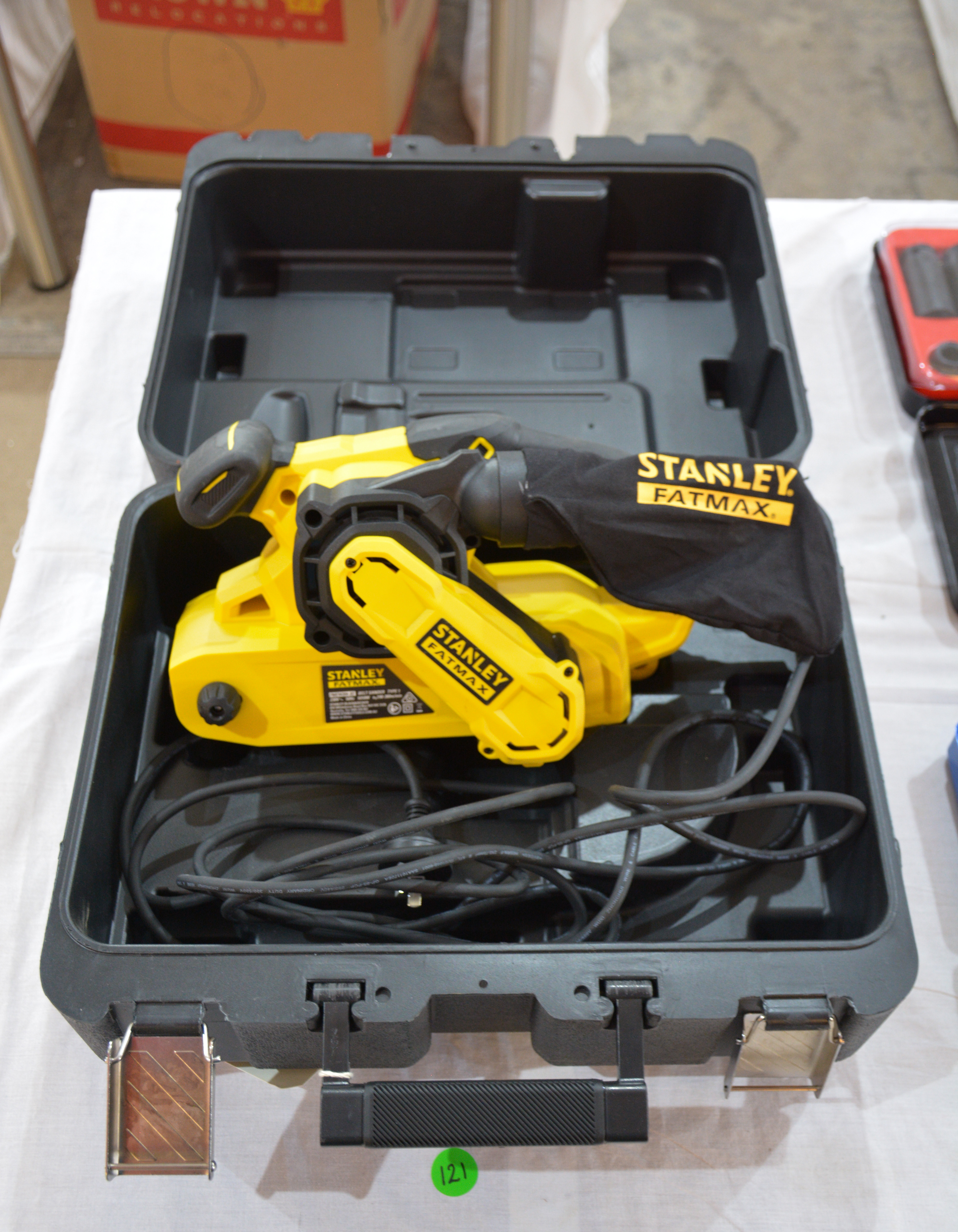 Stanley Fatmax Belt Sander in Case — NZ auction result