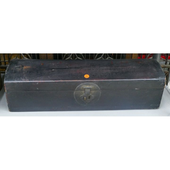 Antique Chinese Lacquered Long Box 25''