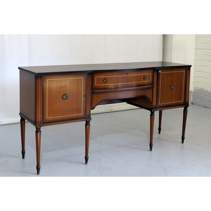 BOW-FRONTED SIDEBOARD