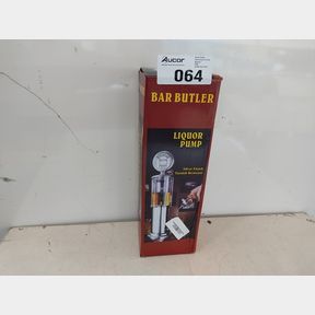 BAR BUTLER LIQUOR PUMP DISPENSER - SILVER FINISHING - BAR BUTLER LIQUOR PUMP DISPENSER - SILVER FINISHING