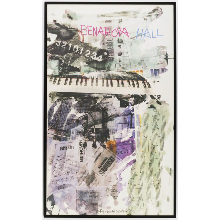 Robert Rauschenberg ''Benaroya Hall' Signed Poster