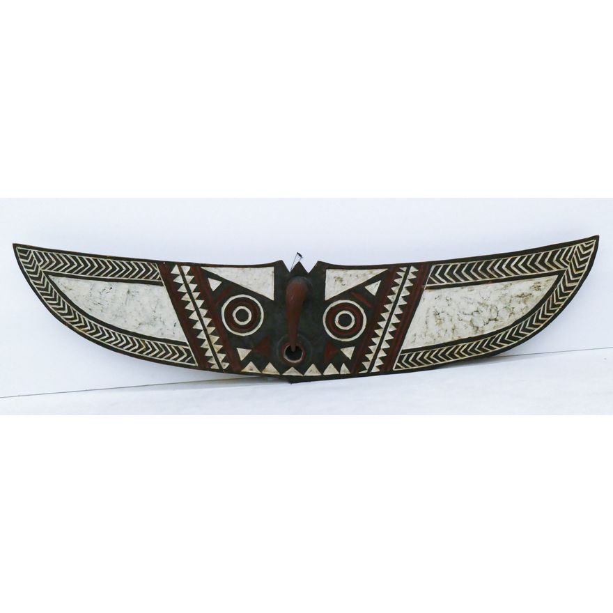 African Bwa ''Duho'' Painted Wood Plank Mask