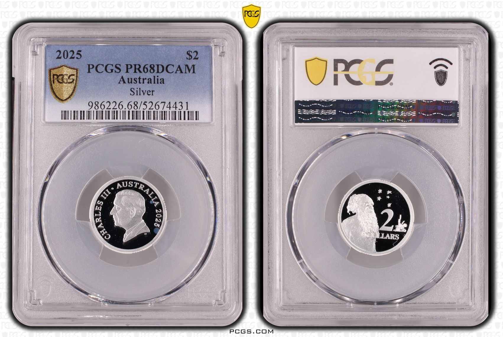 Silver, Two Dollar, 2025, PCGS PR68DCAM