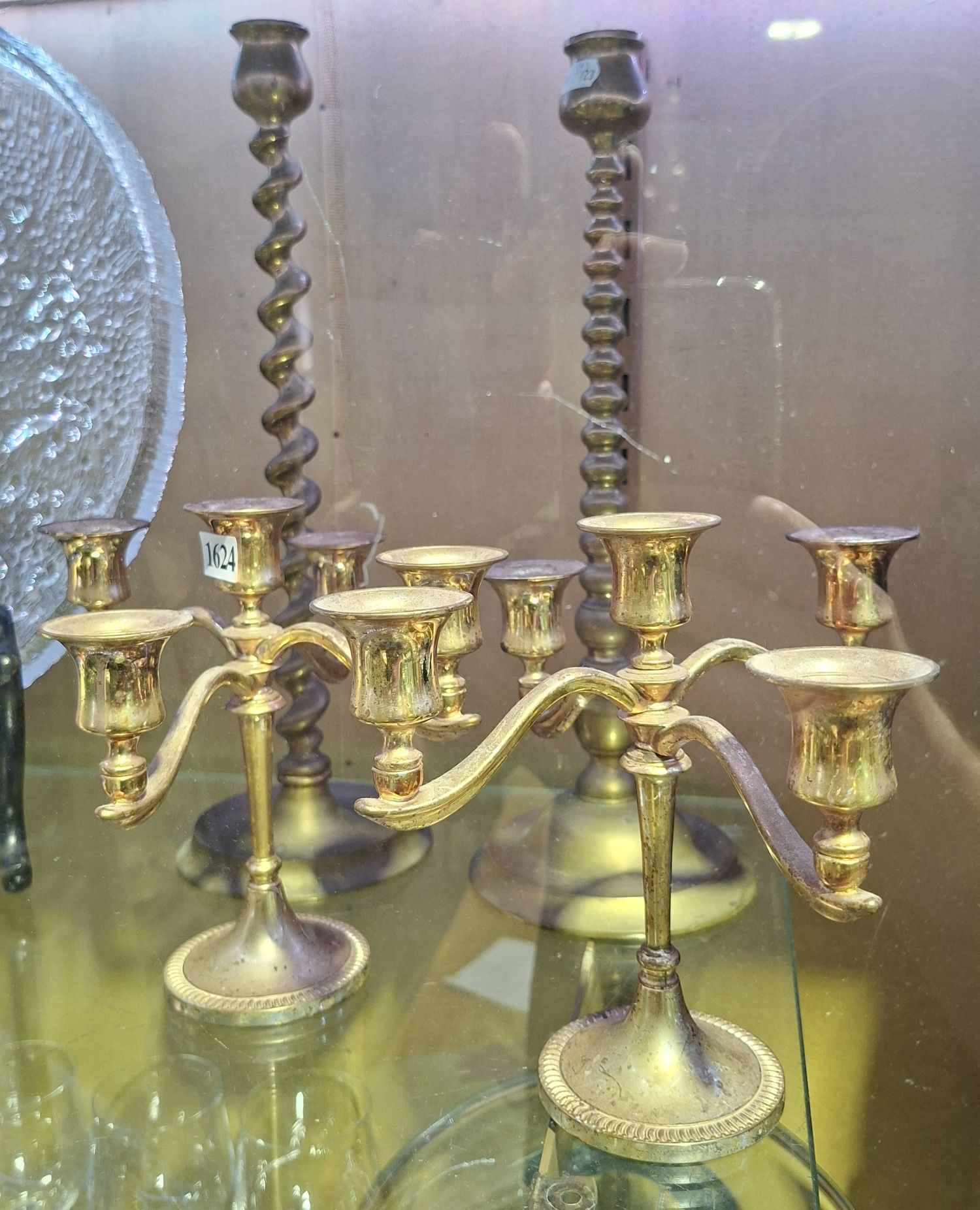 Brass Barley Twist Candlestick