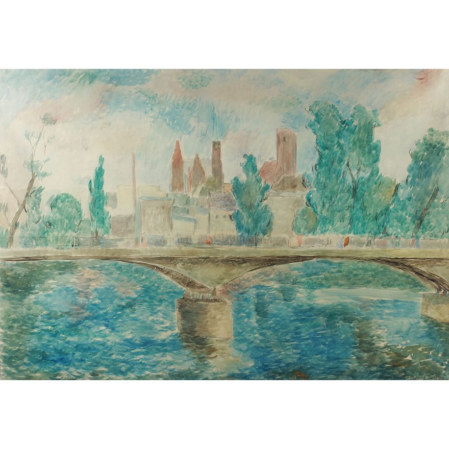 Eugeniusz Geppert | Pejzaż miejski, 1946 r.