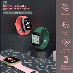 FocusFit Pro Z33 Smartwatch and Fitness Tracker Pink |