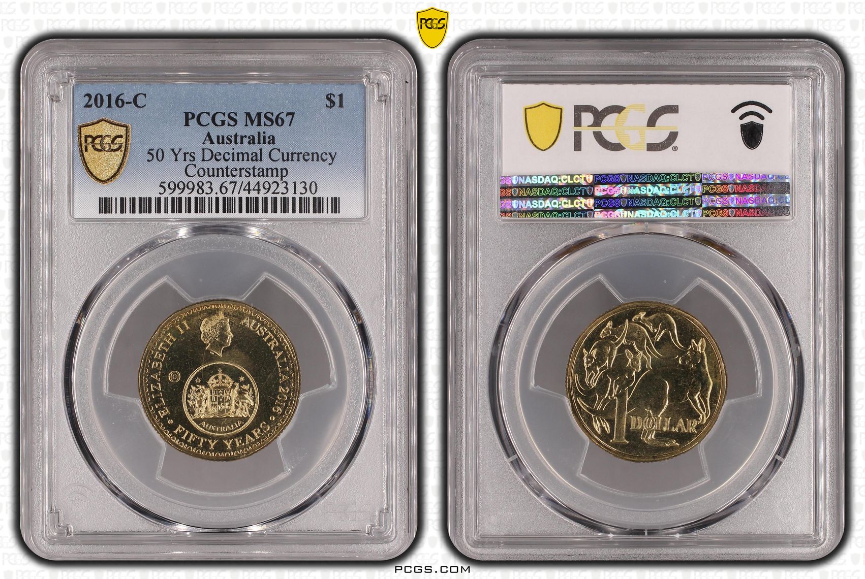 50 Yrs Decimal Currency, One Dollar, 2016-C, PCGS MS 67