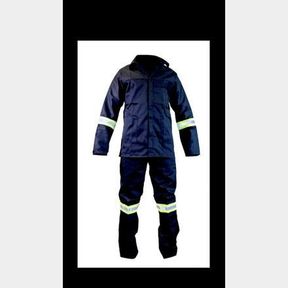WORK WEAR 2PIECE BLACK SIZE-40 WAIST WITH REFLECTOR TAPE - 51818/4240 - 51818/6030