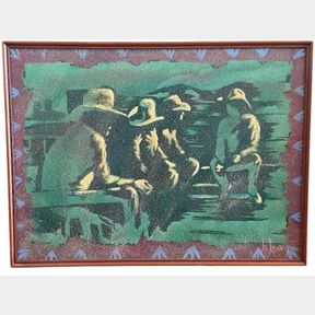 Large Original Cowboy Artwork By Lee Reynolds