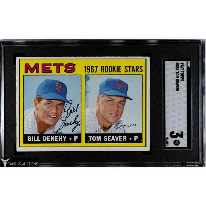 TOM SEAVER TOPPS 1967 ROOKIE CARD