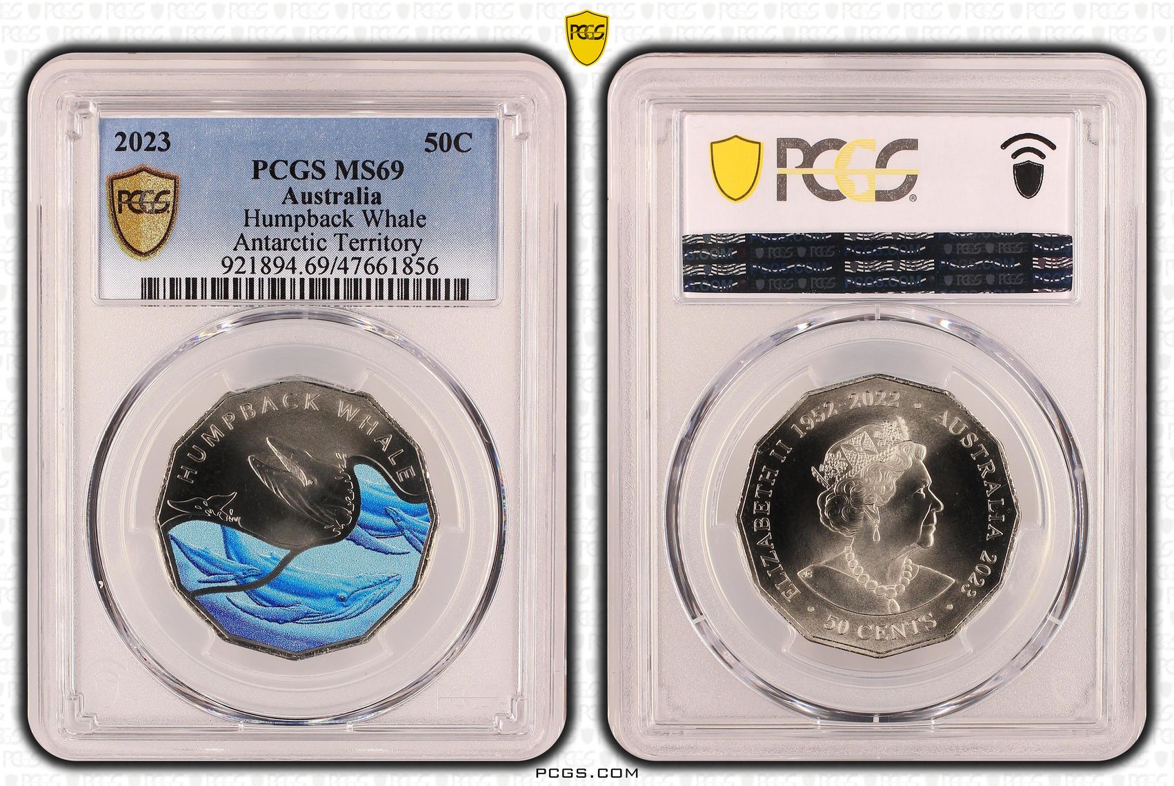 Elizabeth II, Fifty Cent, 2023, PCGS MS69