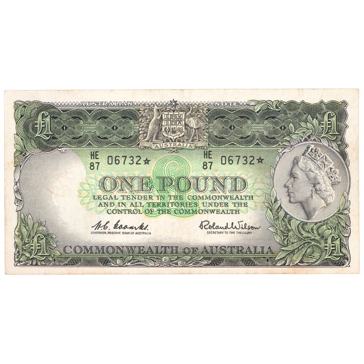 Coombs/Wilson, One Pound, 1961, VF