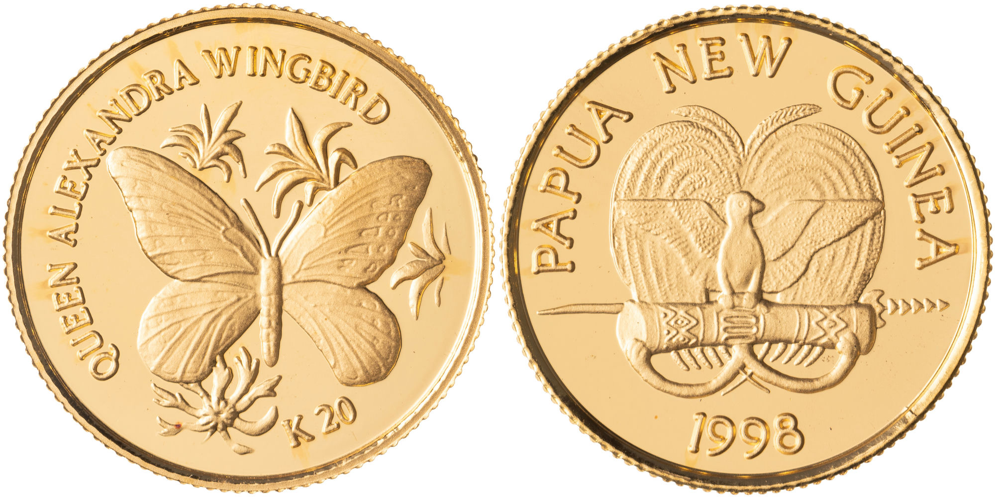 Papua New Guinea, Queen Alexandra Wingbird, Twenty Kina, 1998, FDC