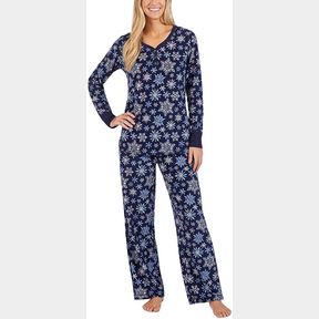 NAUTICA WOMEN'S 2 PIECE FLEECE PAJAMA SLEEPWEAR SET SZ MED