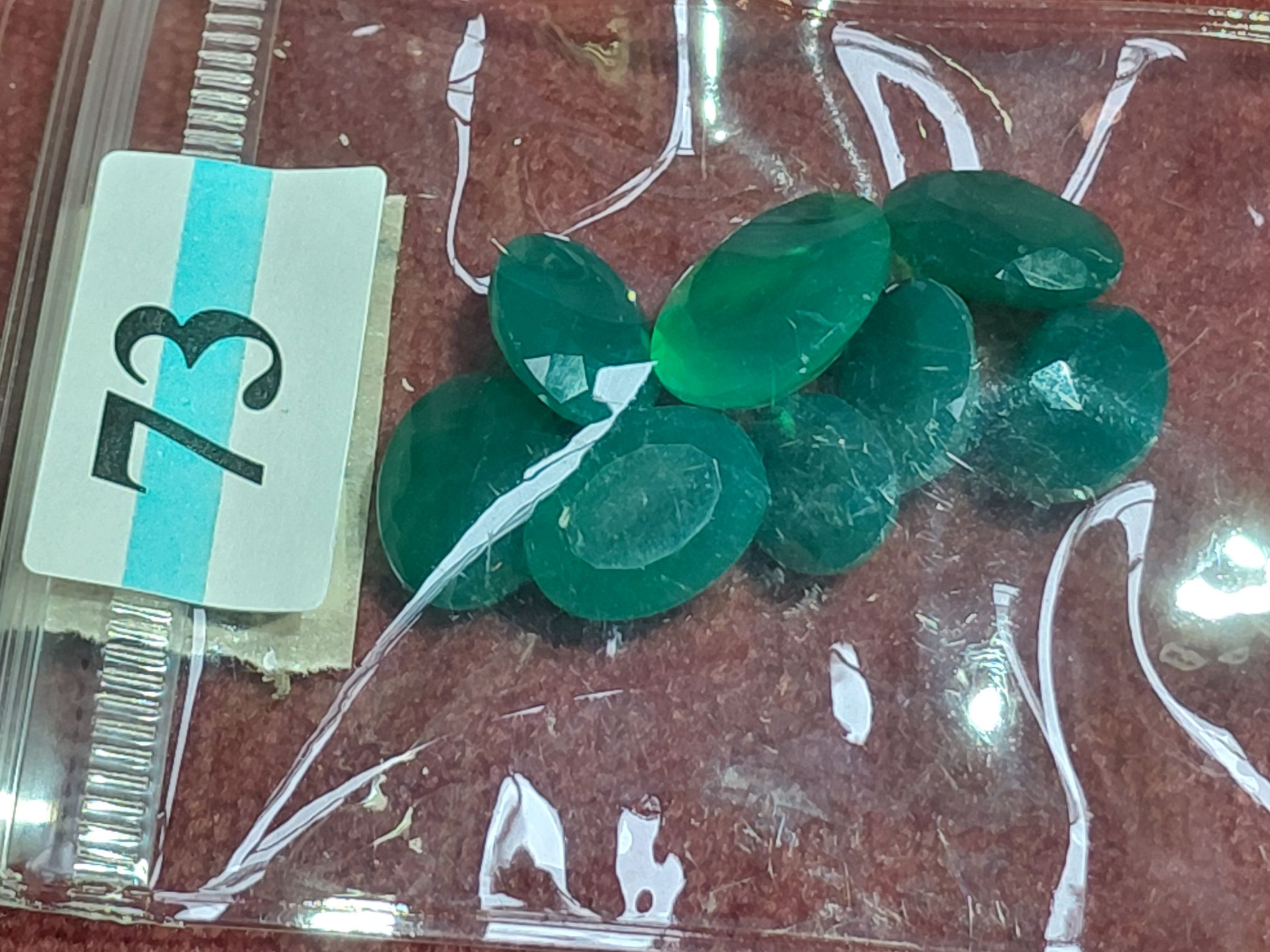 73 · GREEN ONYX GEMSTONES