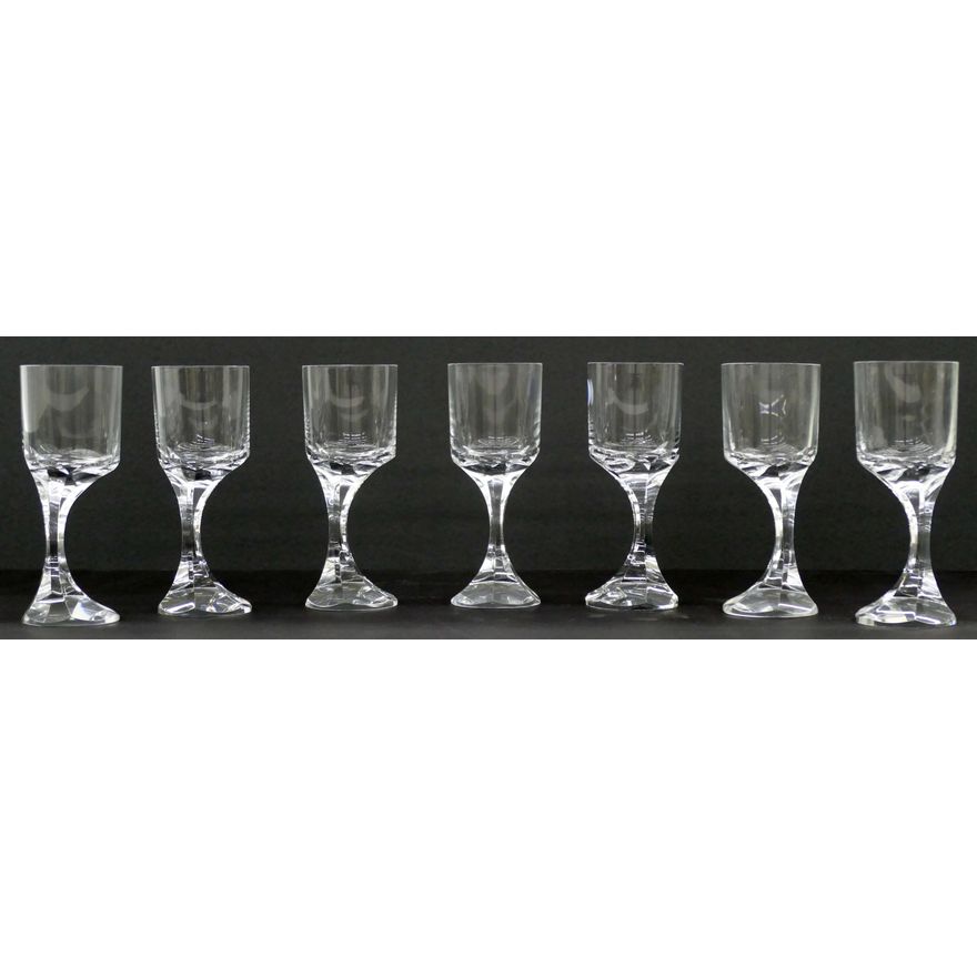 7pc Baccarat Crystal ''Narcisse'' Red Wine Stemware 6.75''