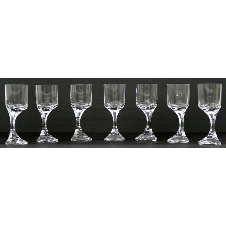 7pc Baccarat Crystal ''Narcisse'' Red Wine Stemware 6.75''