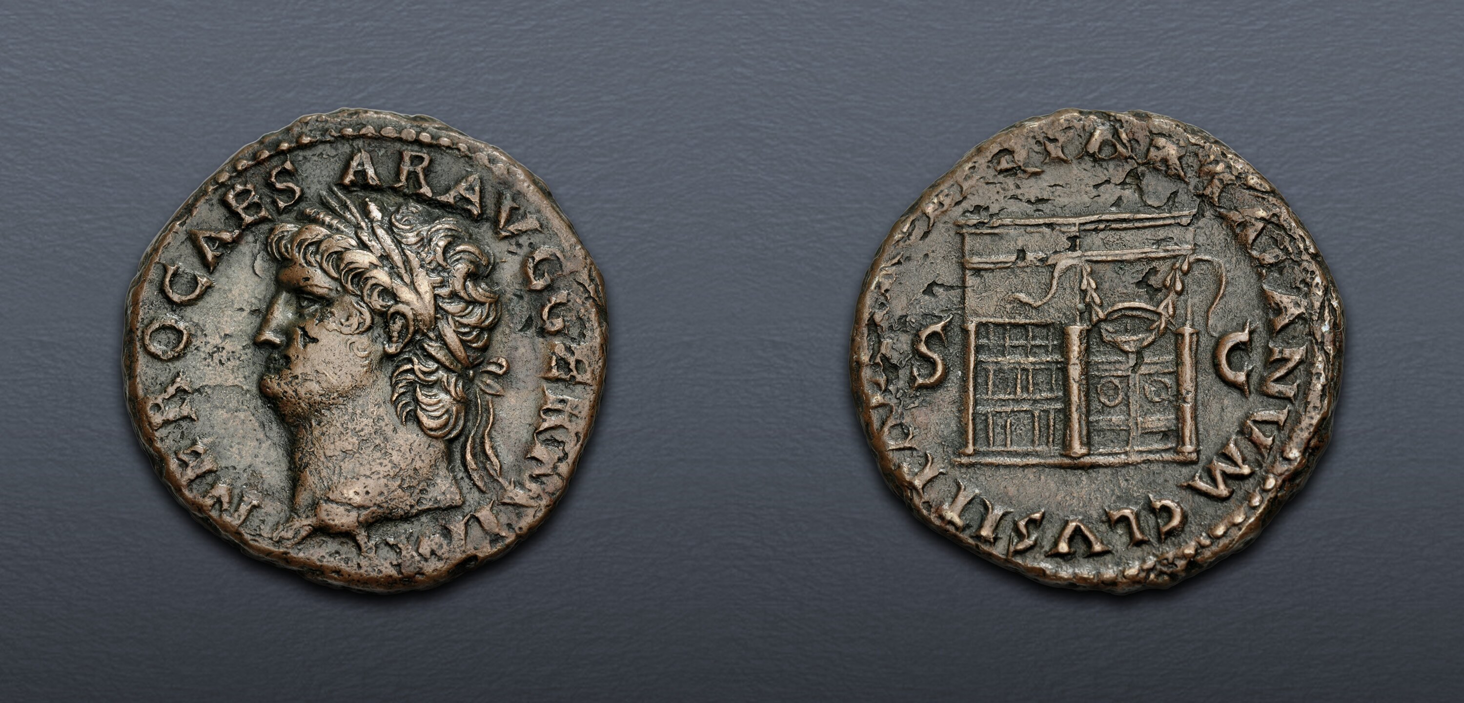 Nero. AD 54-68. Æ As (27mm, 12.53 g, 7h). Rome mint. Struck circa AD 65 ...