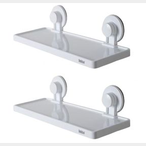 Bathroom Shelf with Suction Cups - 2 Pack - - 51743/2460 SN B3 (S9)