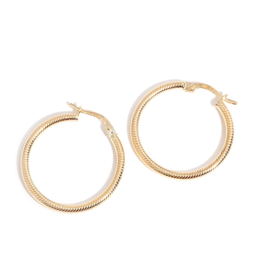 9ct Gold Hoop Earrings,