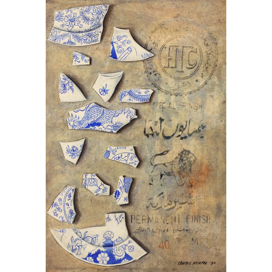 Charles Krafft ''Untitled'' (Disasterware) 1994 Oil