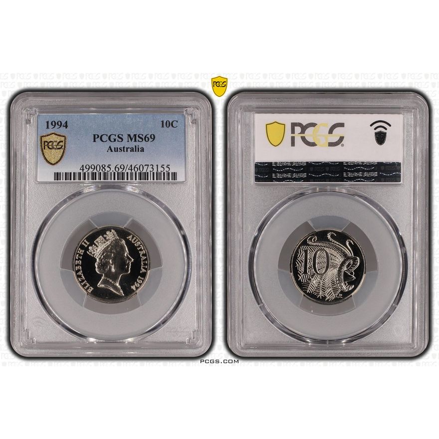 POP 8/0, Ten Cent, 1994, PCGS MS69