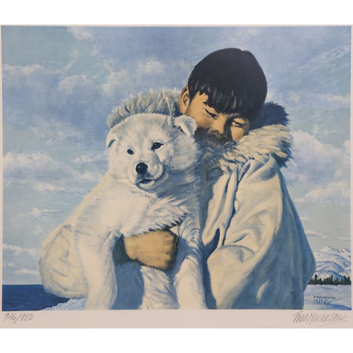 Fred Machetanz ''Pick of the Litter'' Signed Lithograph