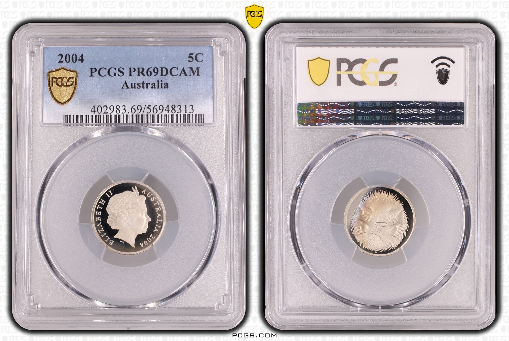 Five Cent, 2004, PCGS PR69DCAM