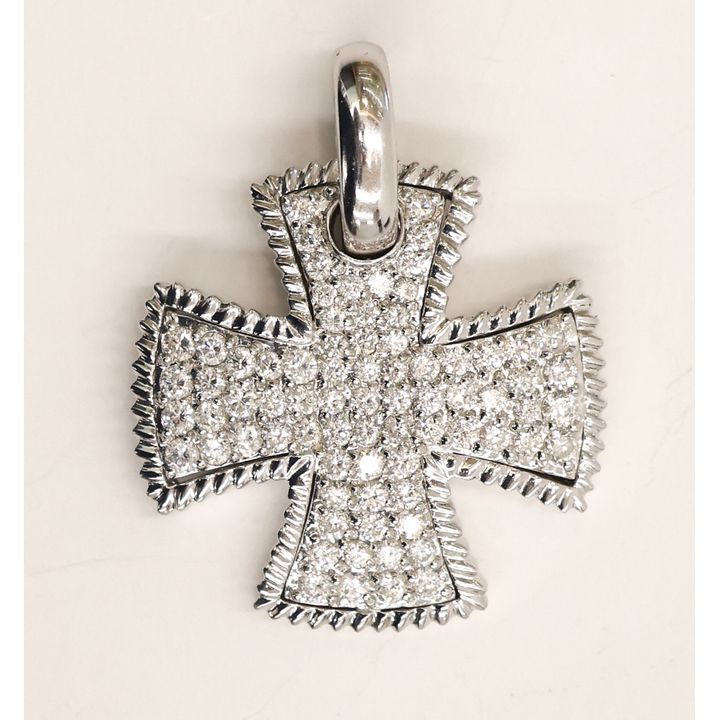 Sonia Bitton 18k Diamond Maltese Cross Pendant