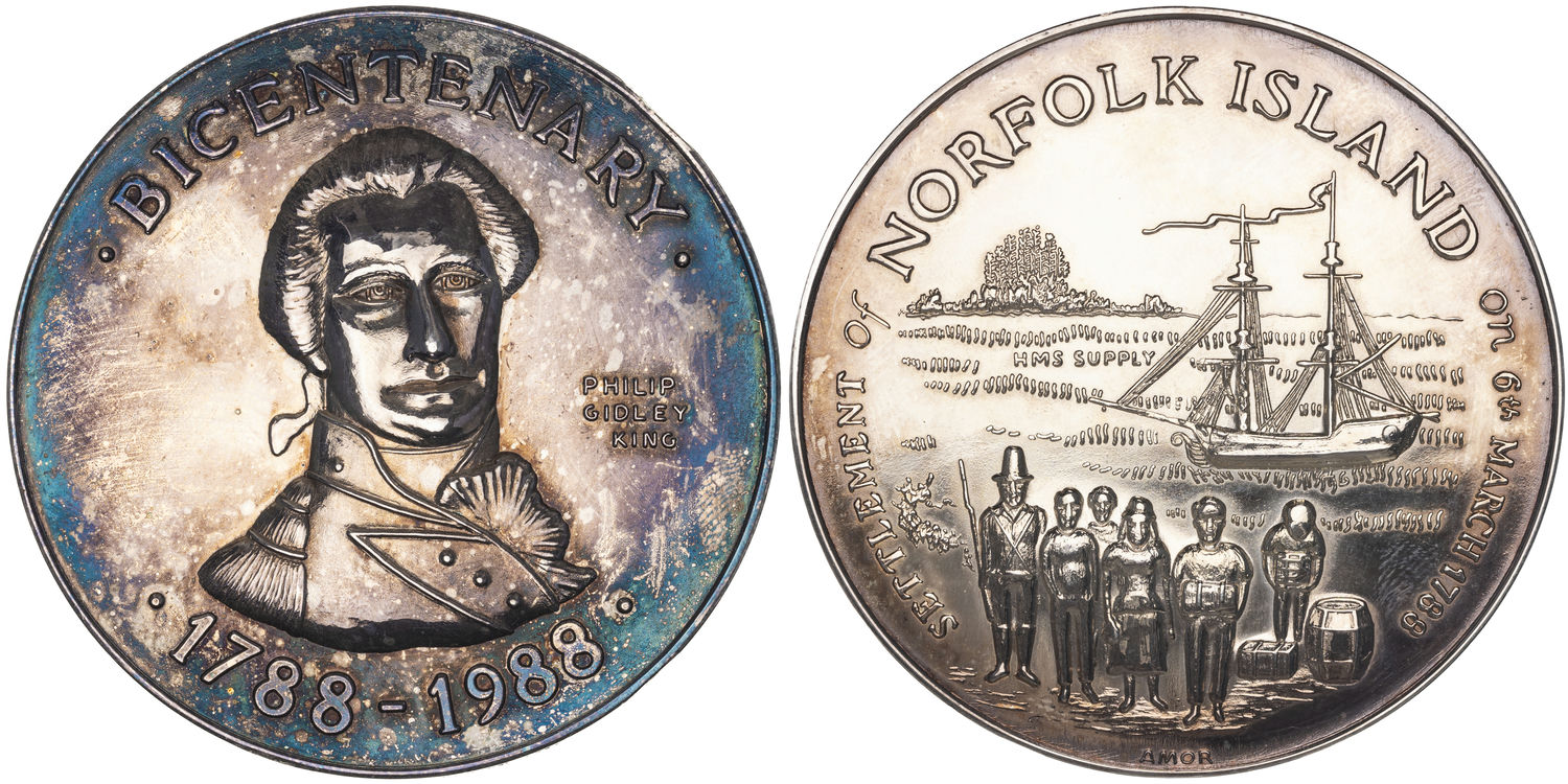 Norfolk Island Settlement Bicentenary, 1988, UNC