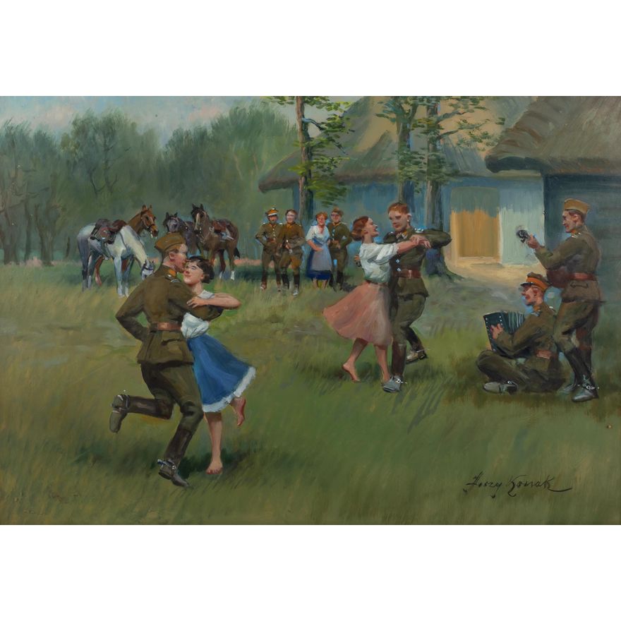 Jerzy Kossak | Zabawa ułanów