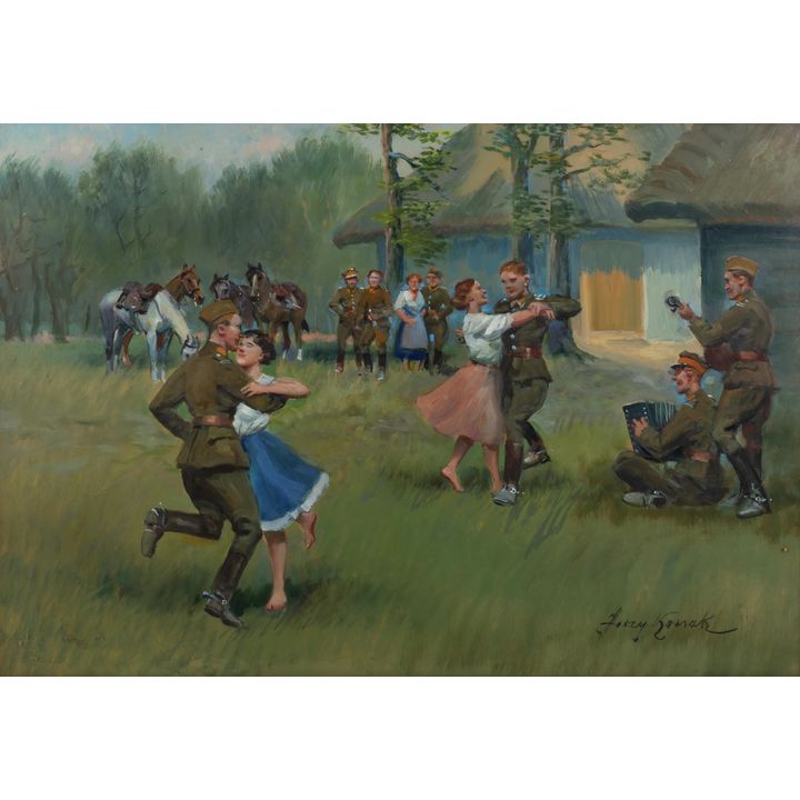 Jerzy Kossak | Zabawa ułanów