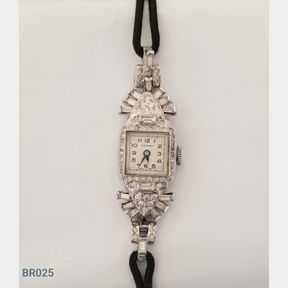 ROTARY LADIES BEDAZZLED WIND-UP WATCH - 51543/175