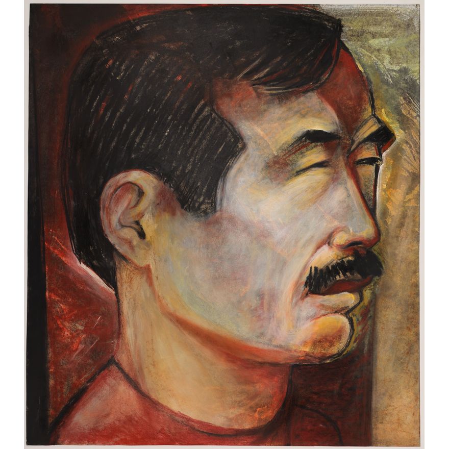 Neil Meitzler ''Portrait of Ikune Sawada'' Mixed Media on Paper